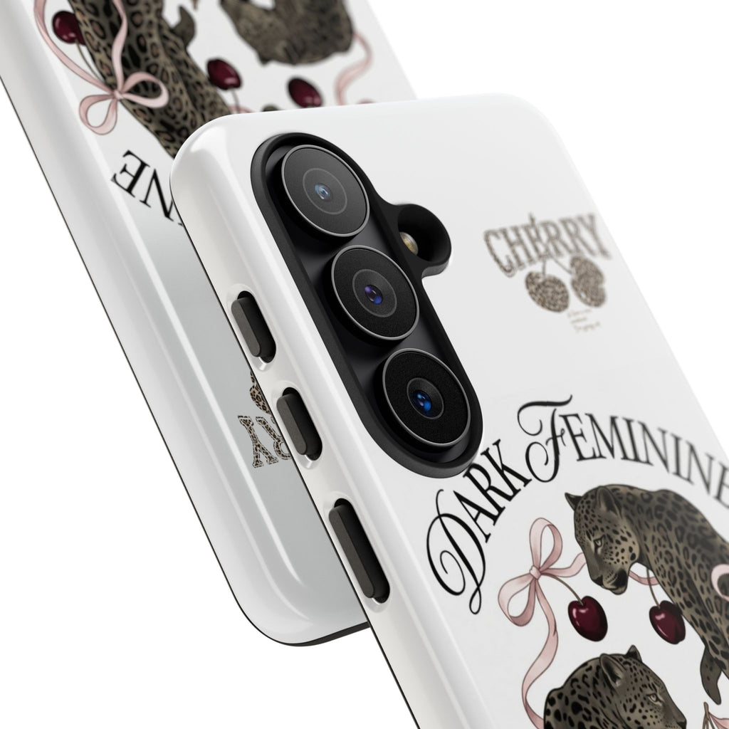 Dark Feminine Cherry Leopard Phone Case
