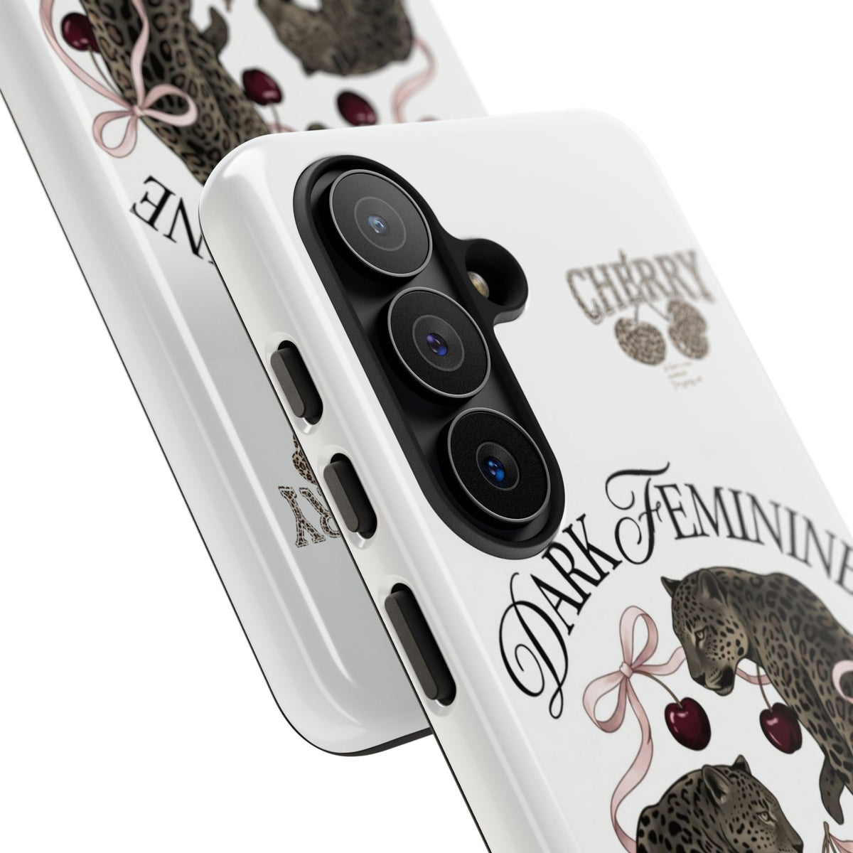 Dark Feminine Cherry Leopard Phone Case