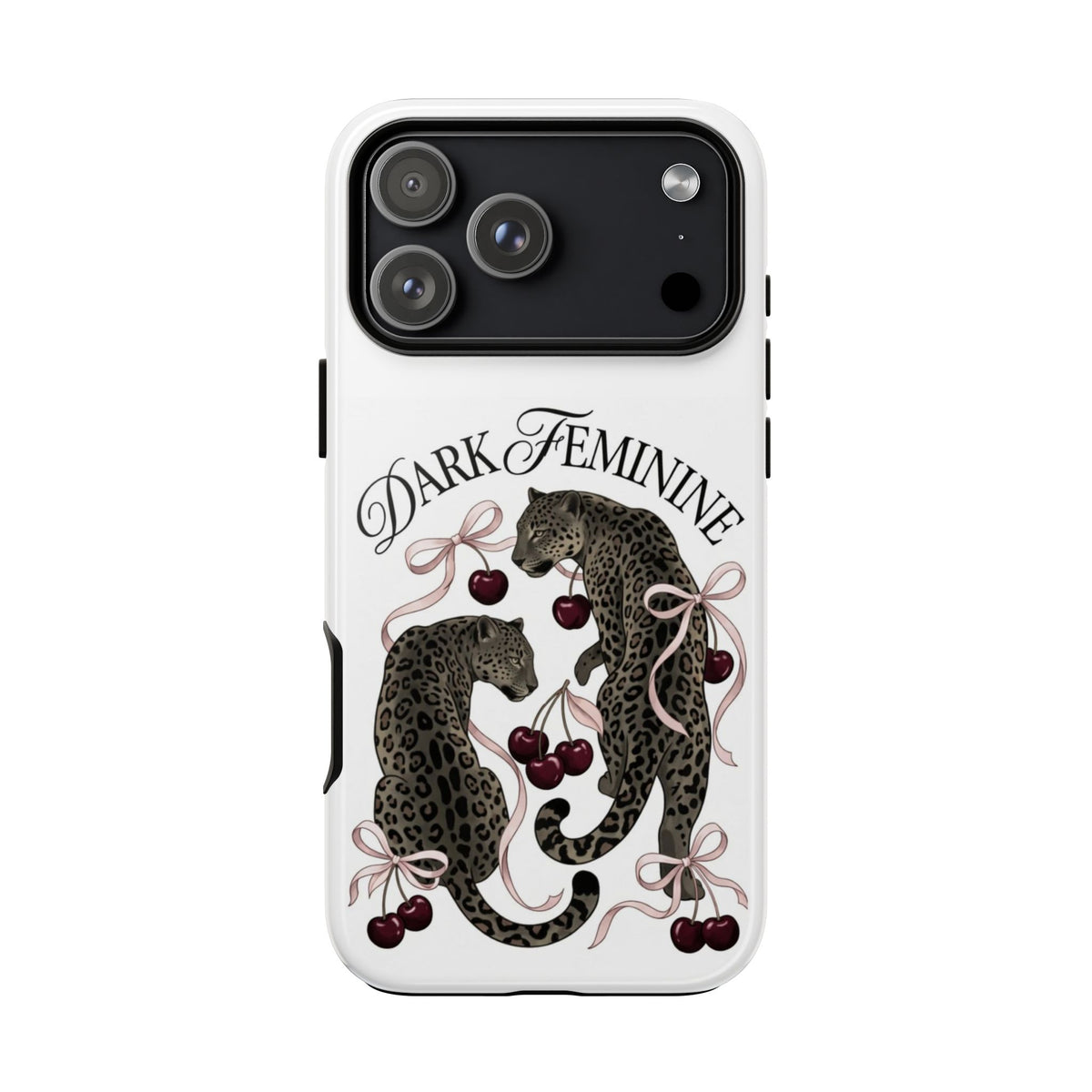 Dark Feminine Cherry Leopard Phone Case
