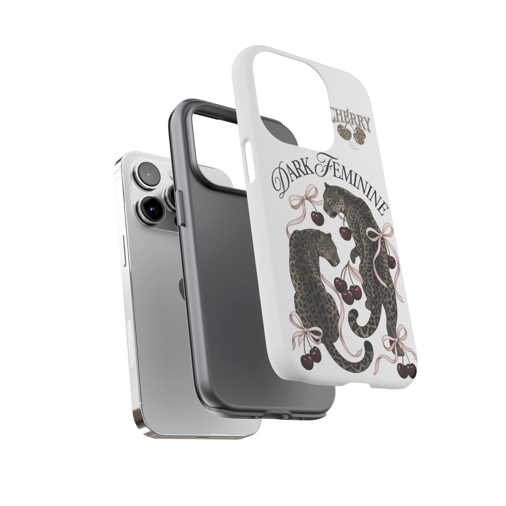 Dark Feminine Cherry Leopard Phone Case