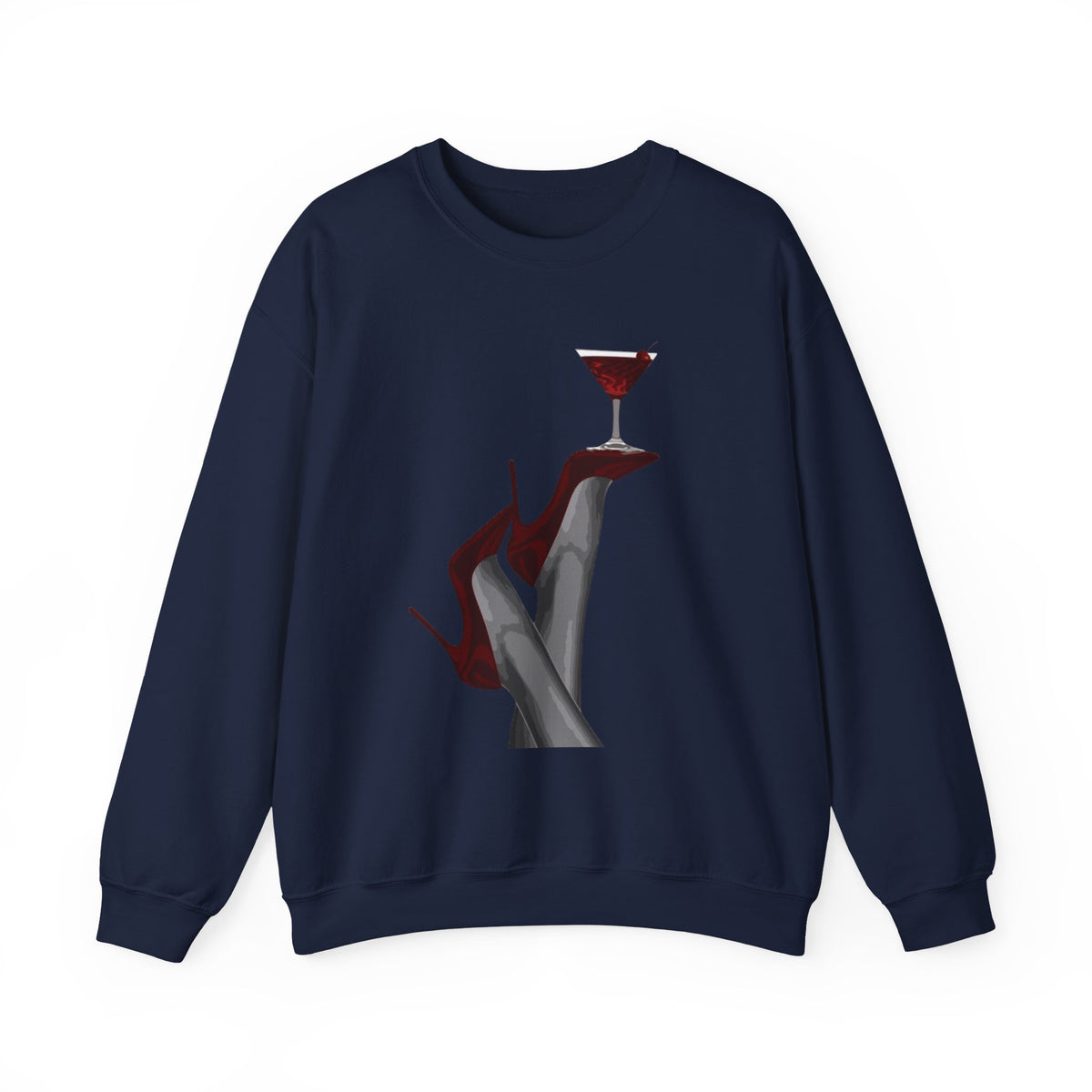 Wolf Spirit Crewneck Sweatshirt — Night Forest Wolf Graphic