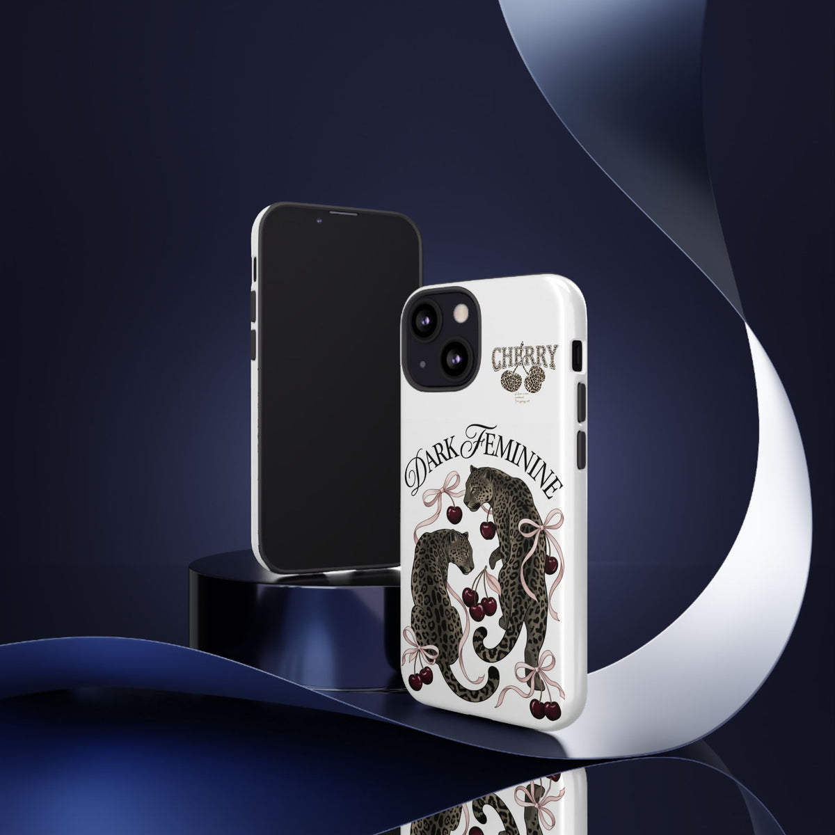 Dark Feminine Cherry Leopard Phone Case