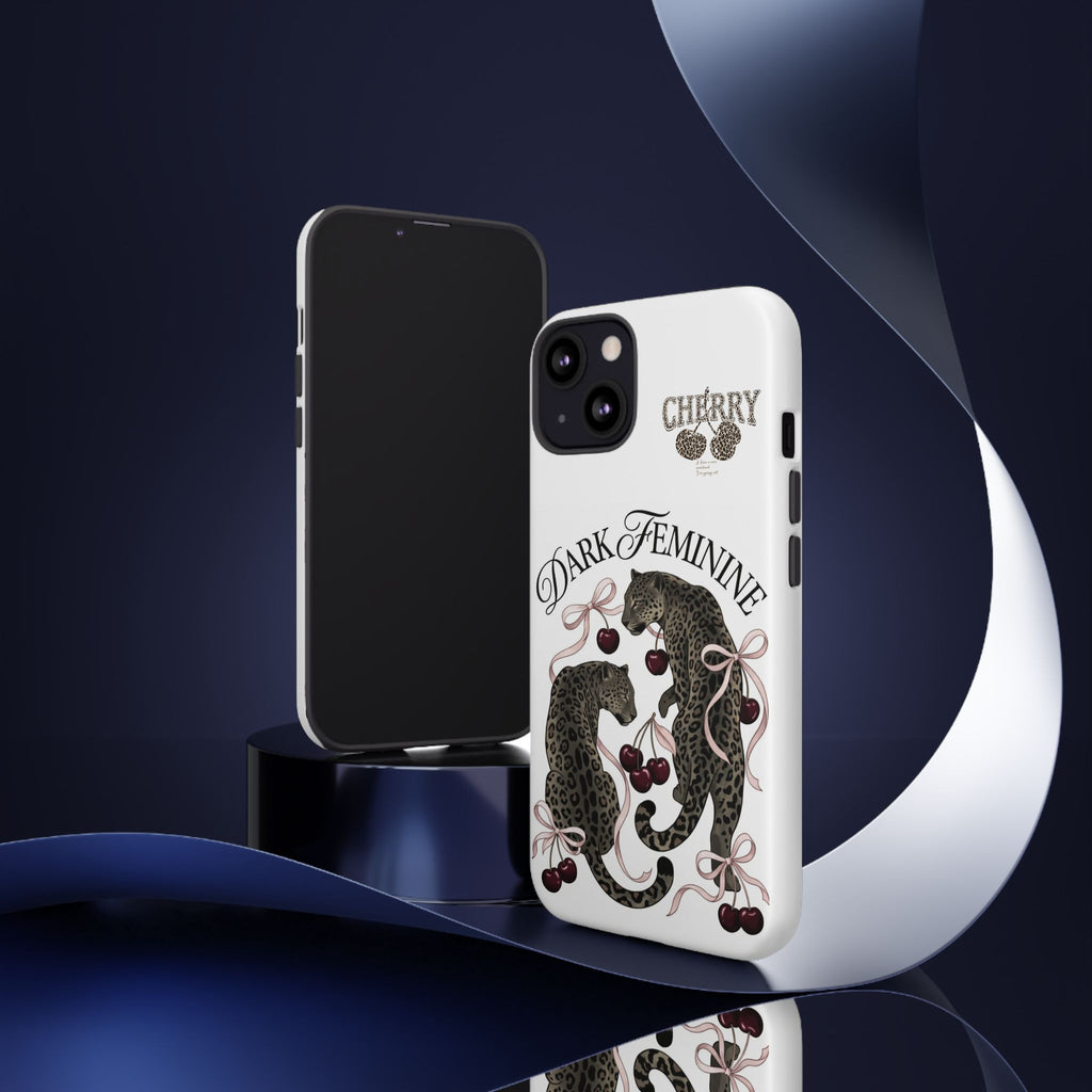 Dark Feminine Cherry Leopard Phone Case