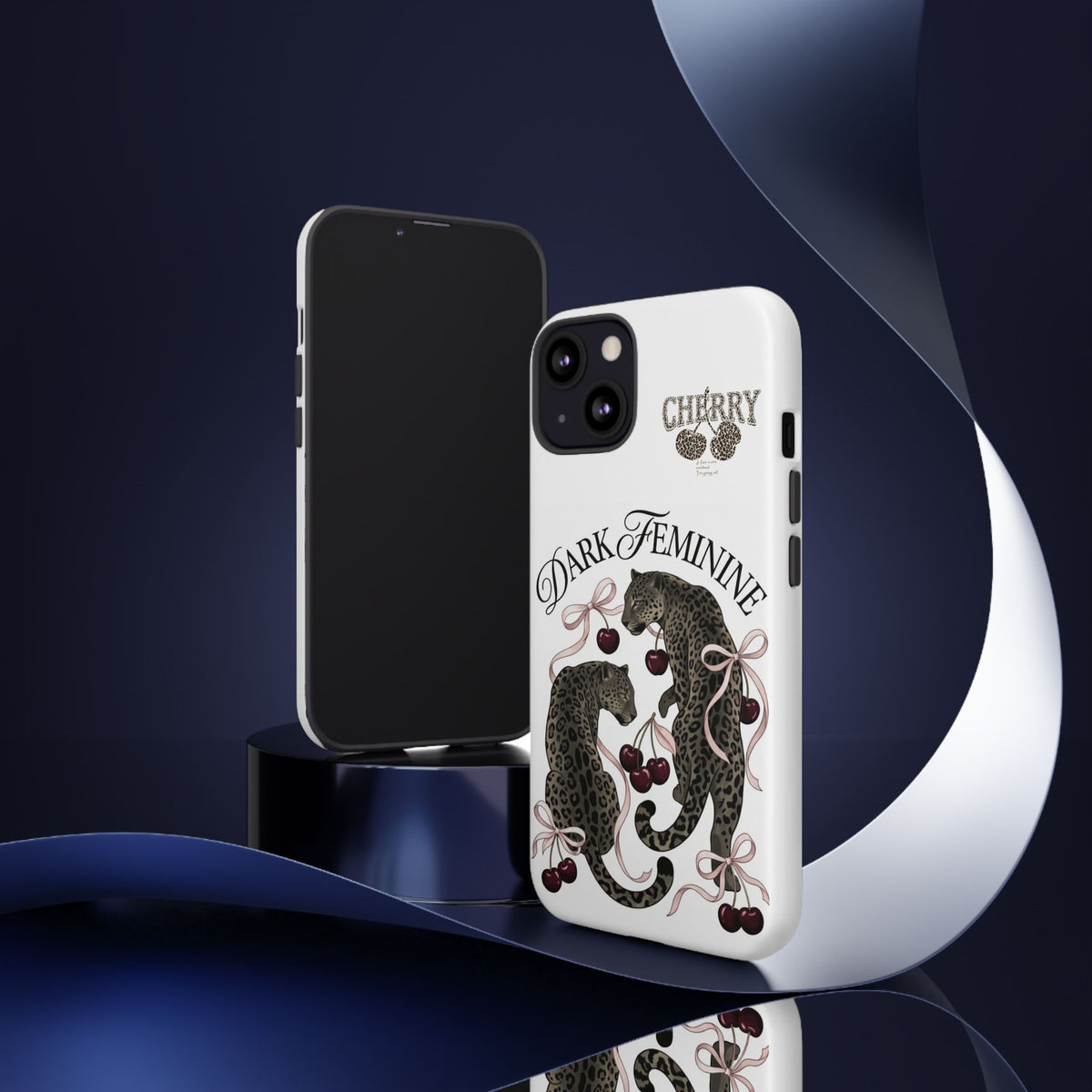 Dark Feminine Cherry Leopard Phone Case