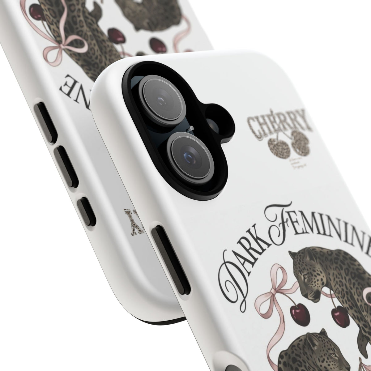 Dark Feminine Cherry Leopard Phone Case