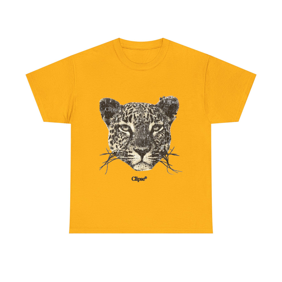 Leopard Face Graphic Tee — Vintage Animal Print T-Shirt