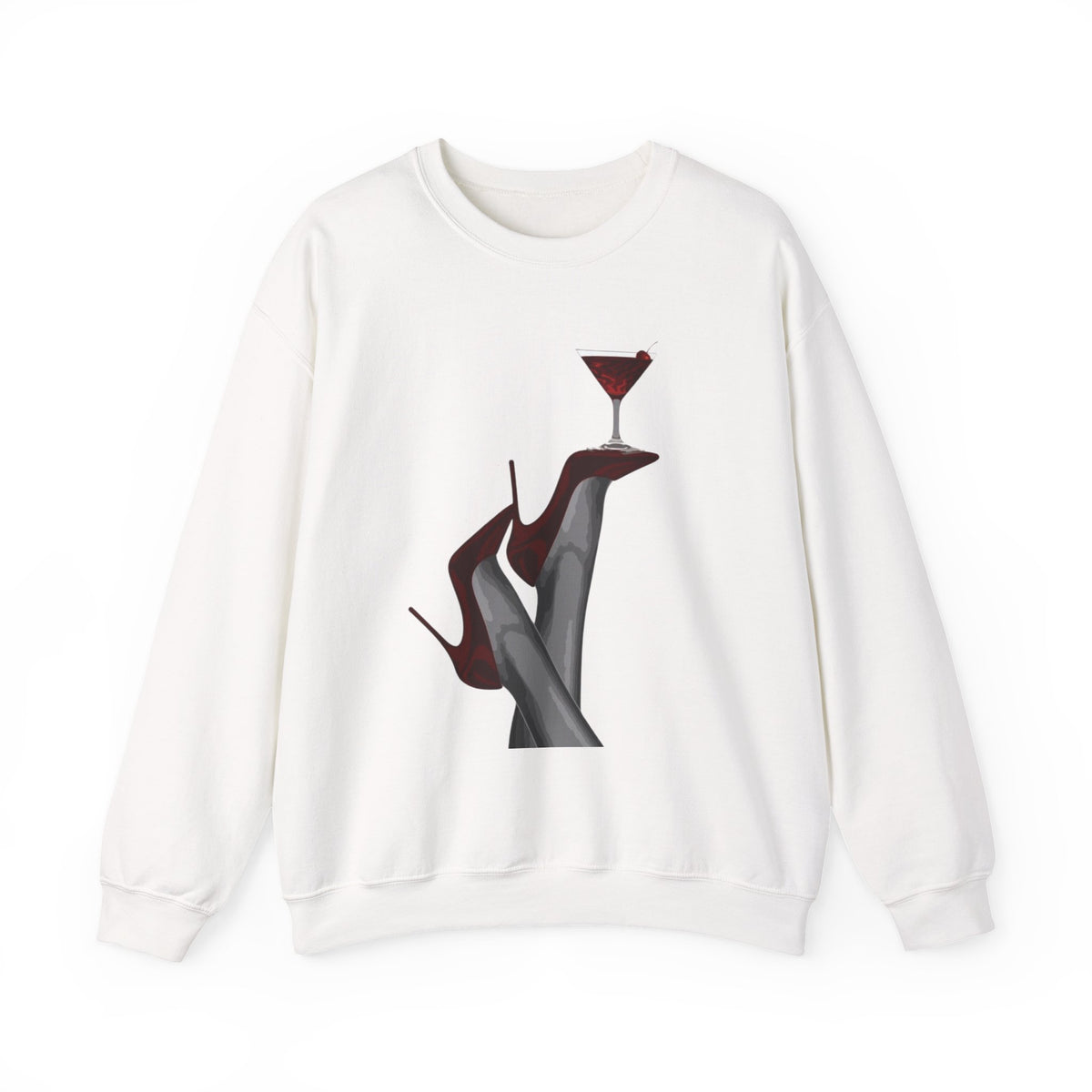 Wolf Spirit Crewneck Sweatshirt — Night Forest Wolf Graphic