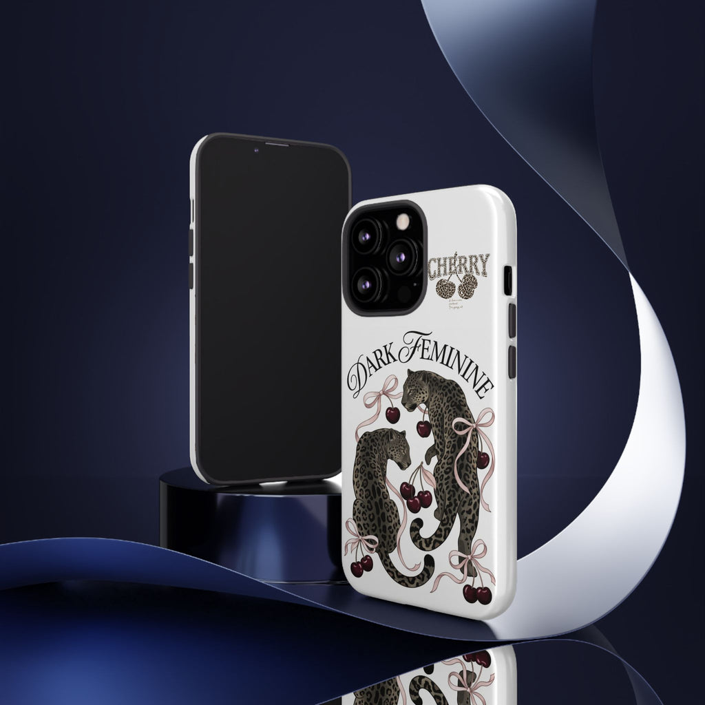 Dark Feminine Cherry Leopard Phone Case