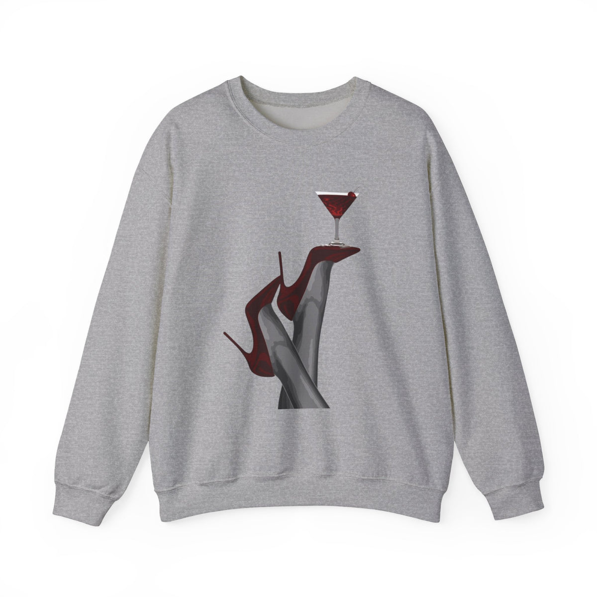 Wolf Spirit Crewneck Sweatshirt — Night Forest Wolf Graphic