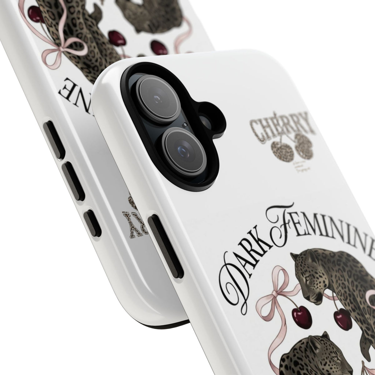 Dark Feminine Cherry Leopard Phone Case