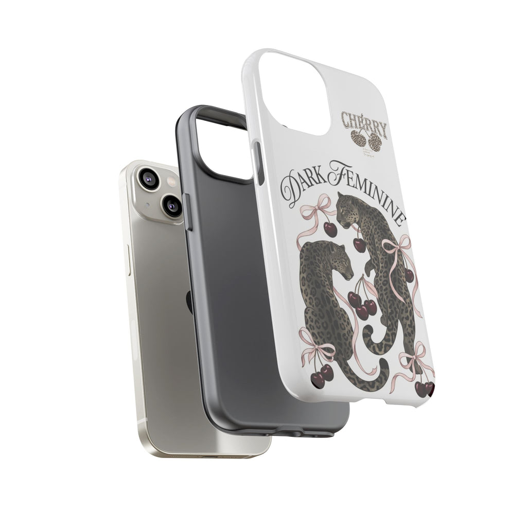 Dark Feminine Cherry Leopard Phone Case