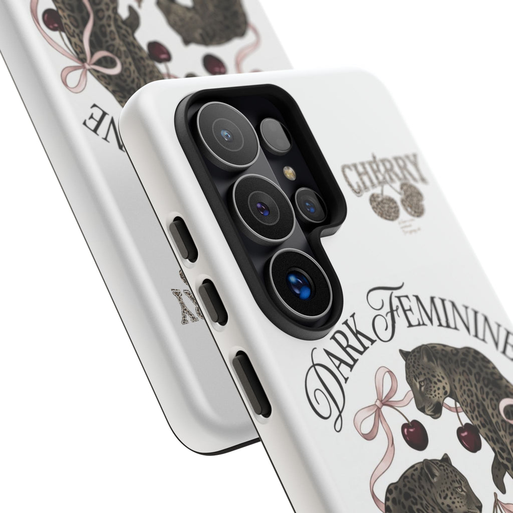 Dark Feminine Cherry Leopard Phone Case