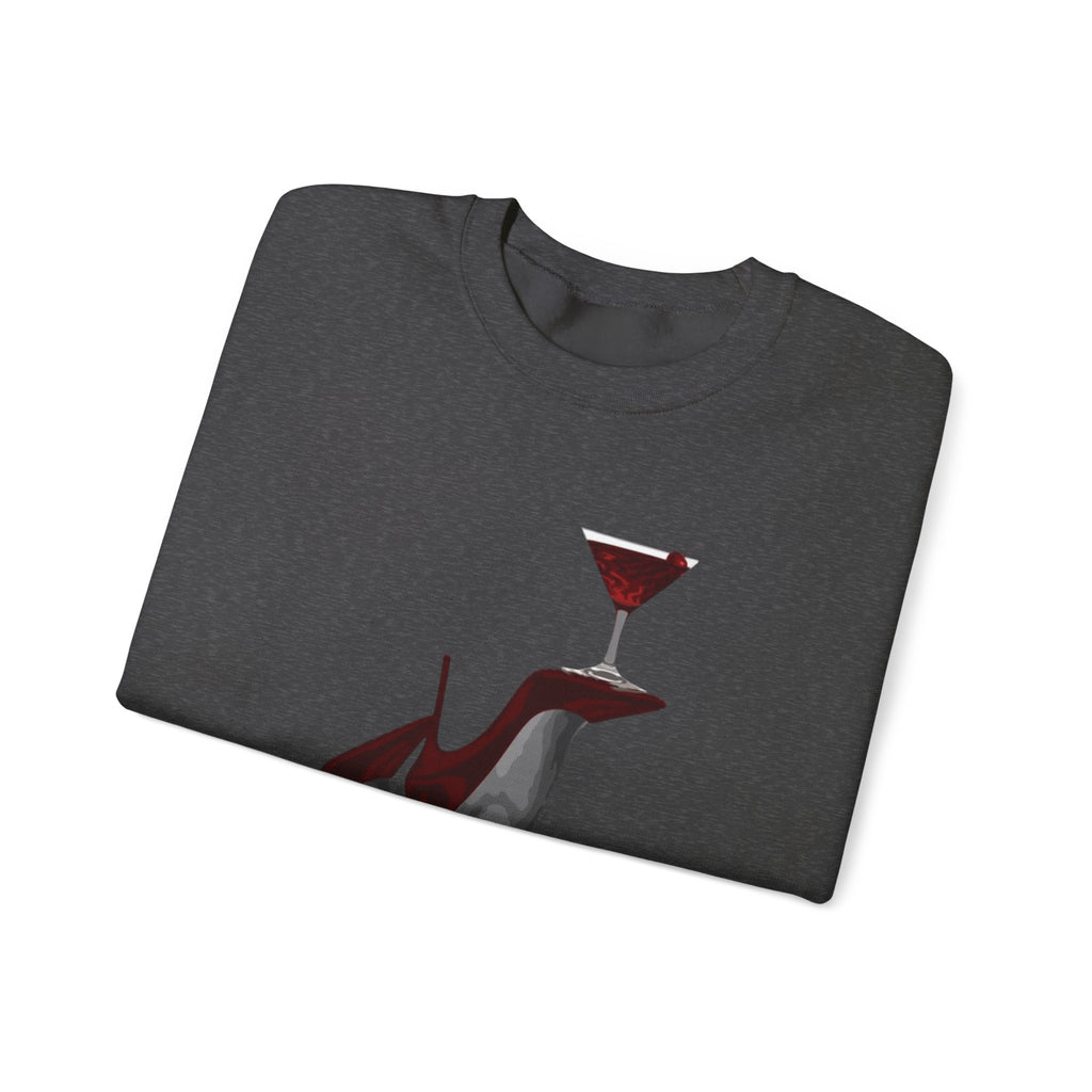 Wolf Spirit Crewneck Sweatshirt — Night Forest Wolf Graphic