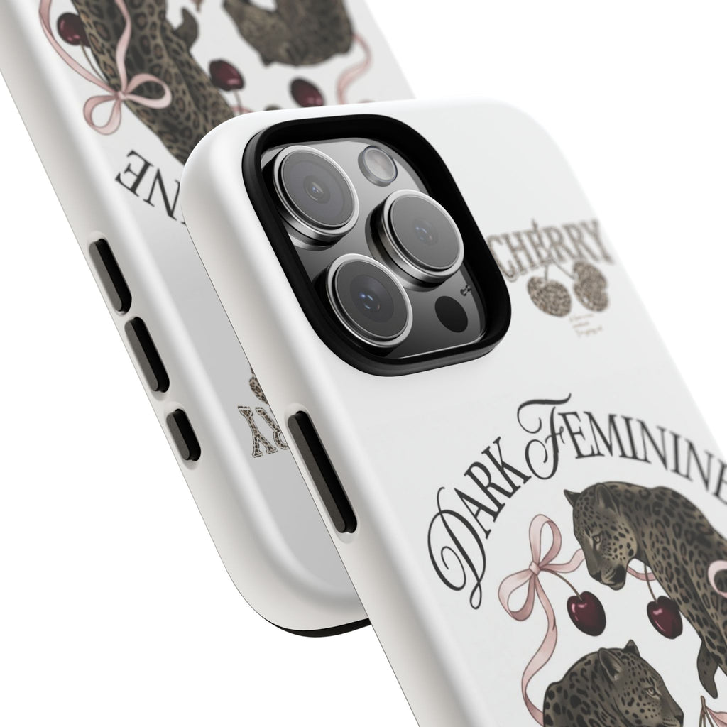 Dark Feminine Cherry Leopard Phone Case