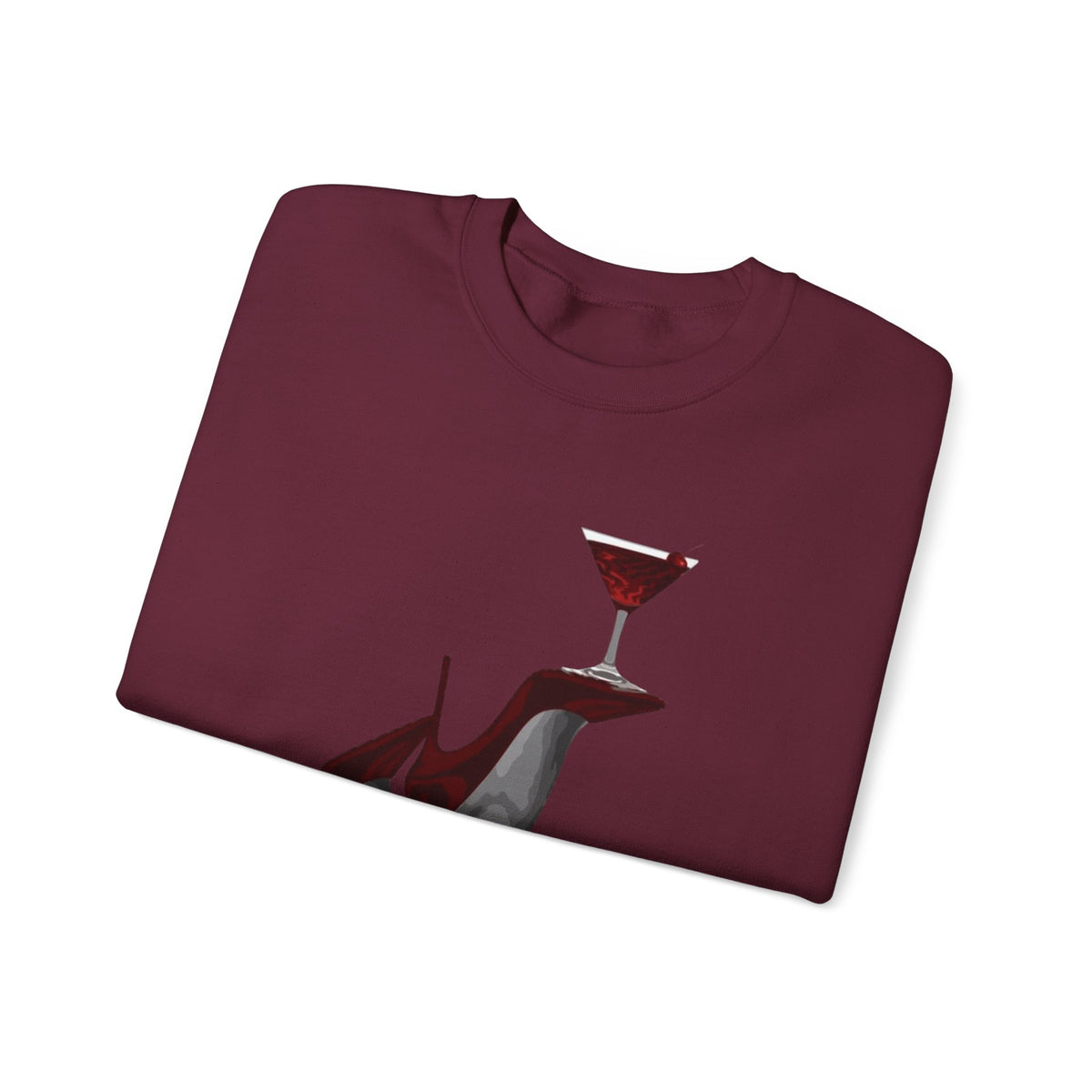 Wolf Spirit Crewneck Sweatshirt — Night Forest Wolf Graphic