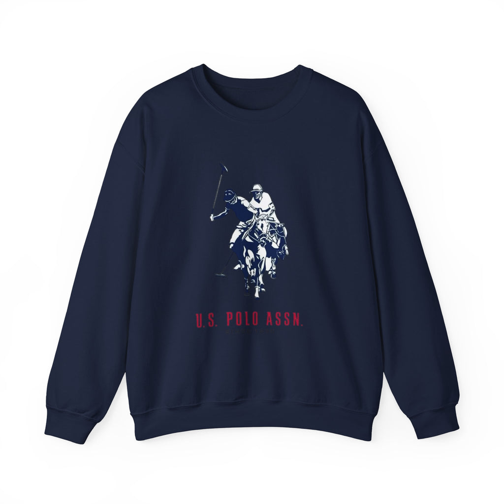 Polo Player Crewneck Sweatshirt — U.S. Polo Assn. Graphic Pullover
