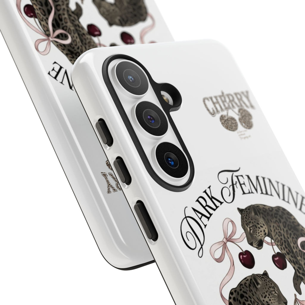 Dark Feminine Cherry Leopard Phone Case