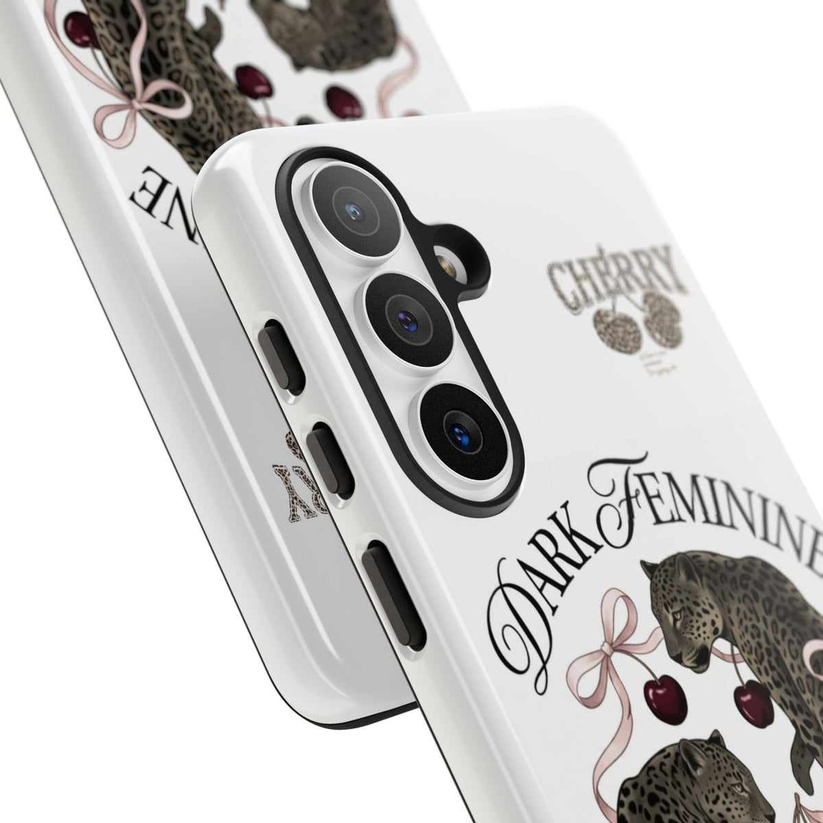 Dark Feminine Cherry Leopard Phone Case