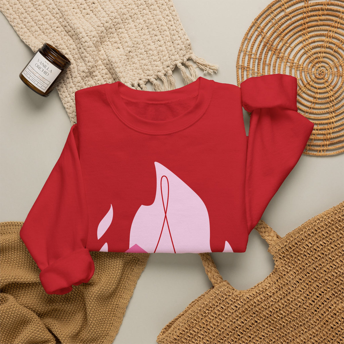 Moonlit Roses Crewneck Sweatshirt — Mystic Night Cat Floral Design