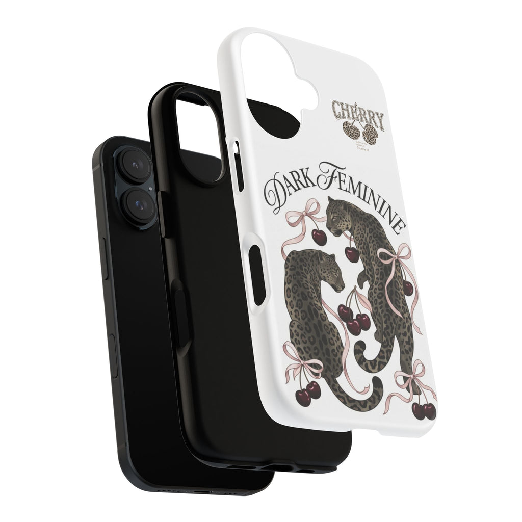 Dark Feminine Cherry Leopard Phone Case