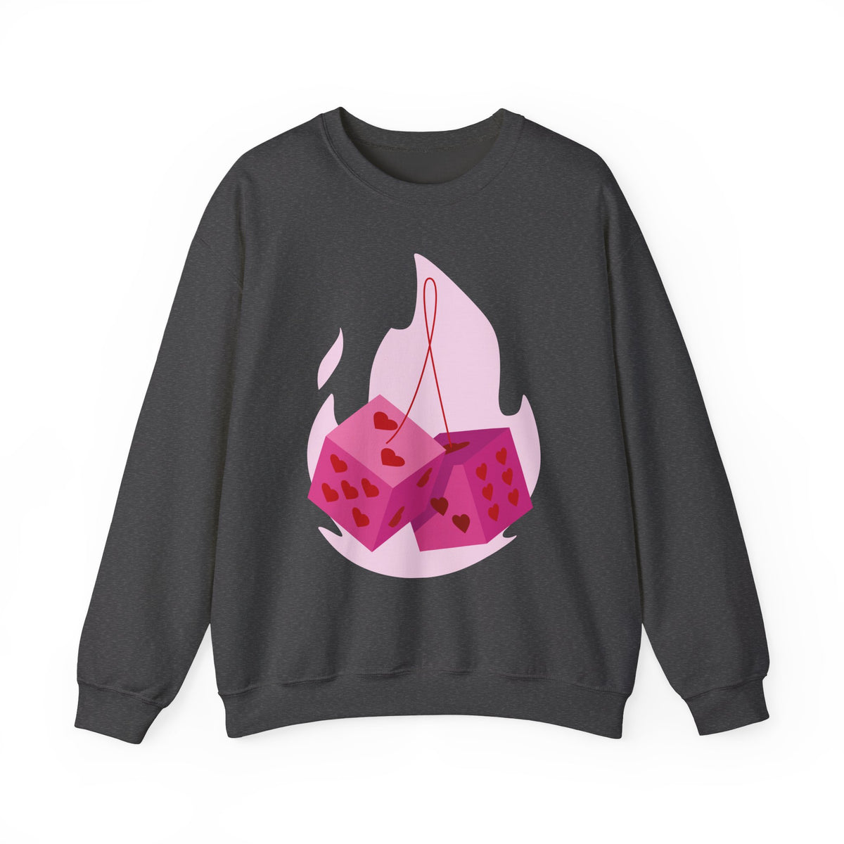 Moonlit Roses Crewneck Sweatshirt — Mystic Night Cat Floral Design