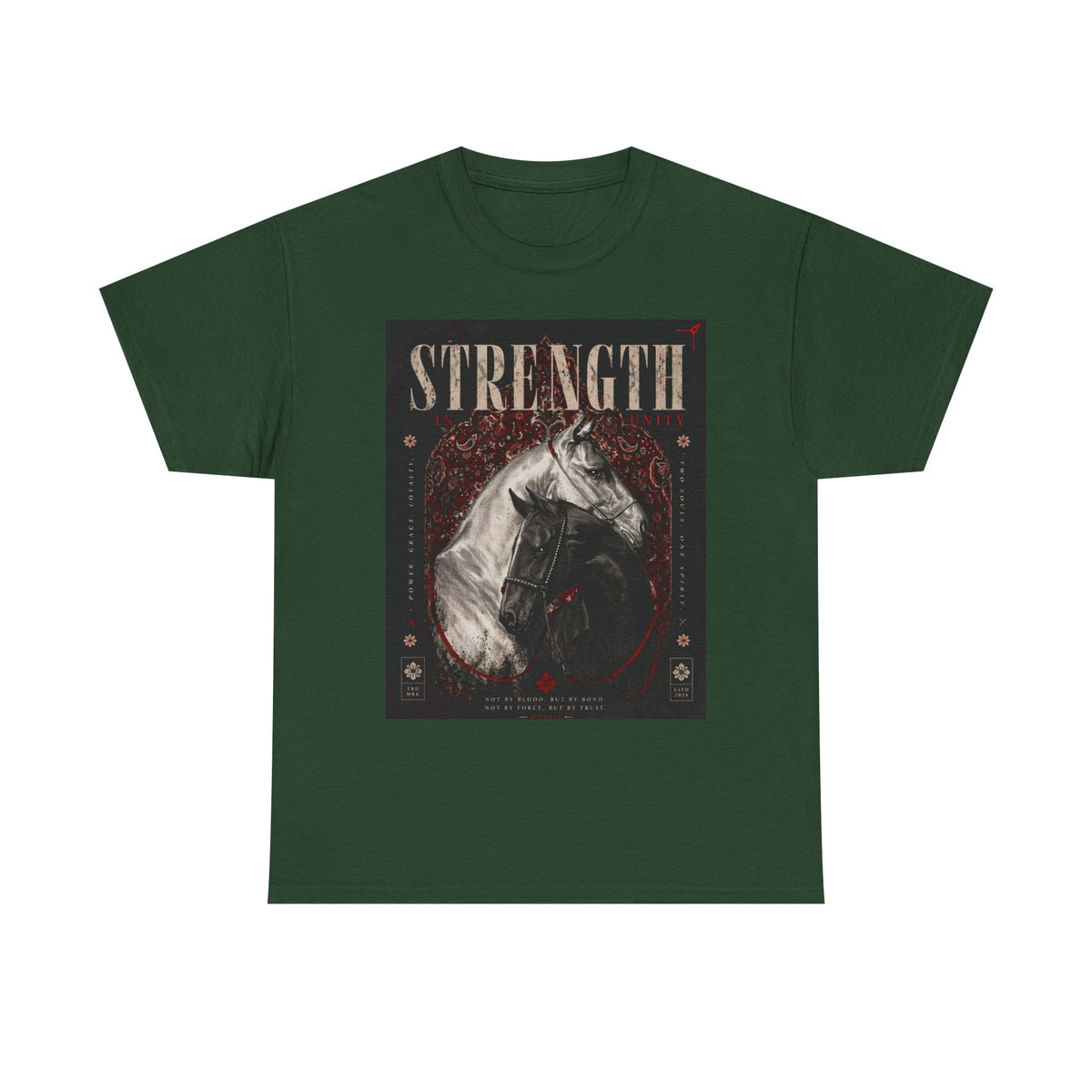 Strength Horse T-Shirt — Vintage Equestrian Graphic Tee