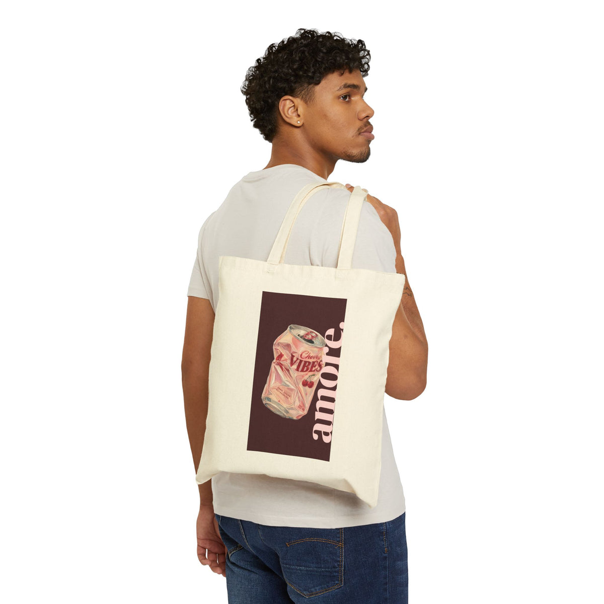 Leopard Print Cocktail Tote — Chic Animal-Print Martini Canvas Bag