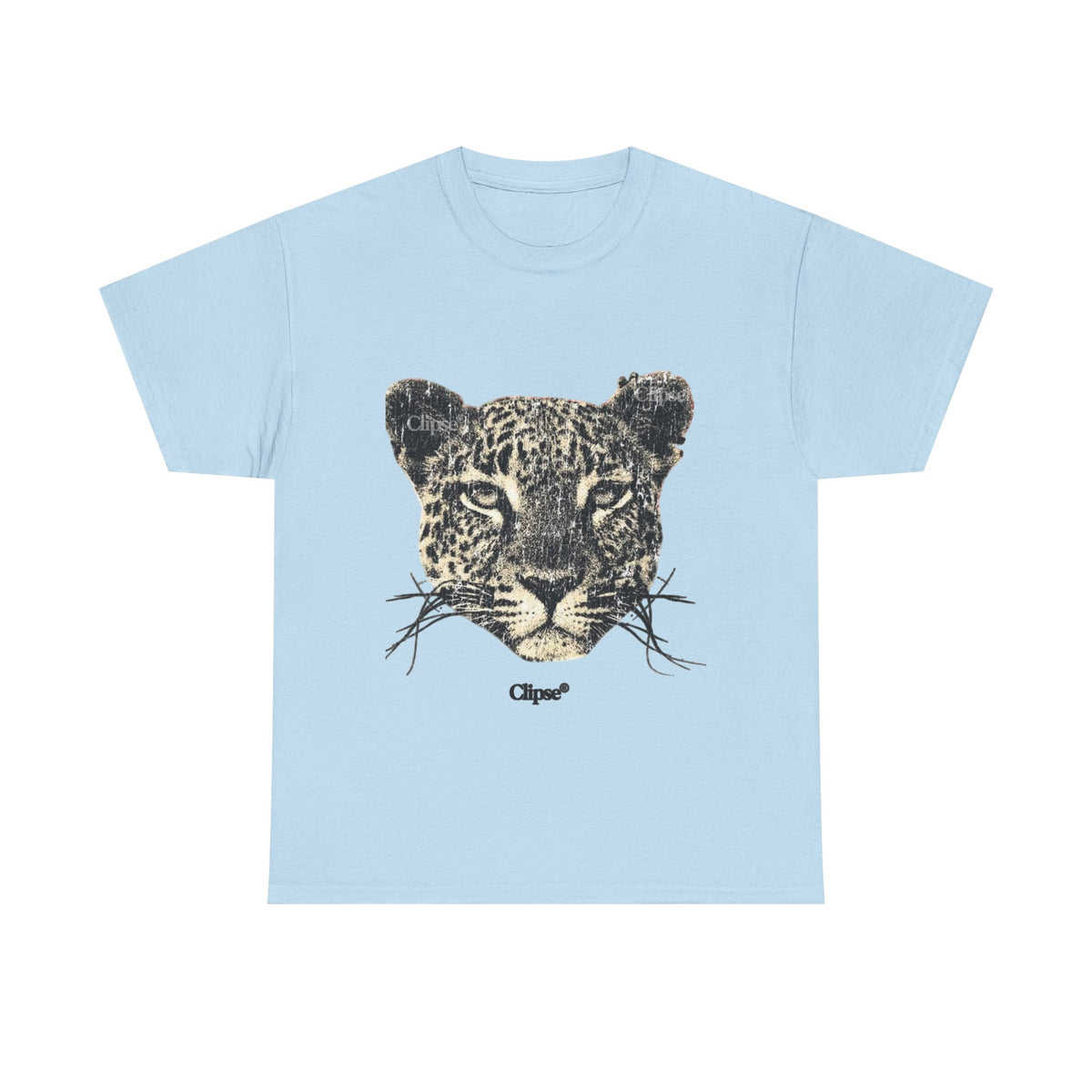 Leopard Face Graphic Tee — Vintage Animal Print T-Shirt