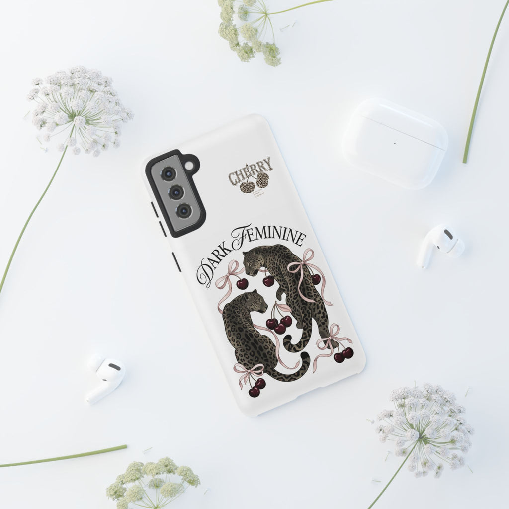 Dark Feminine Cherry Leopard Phone Case