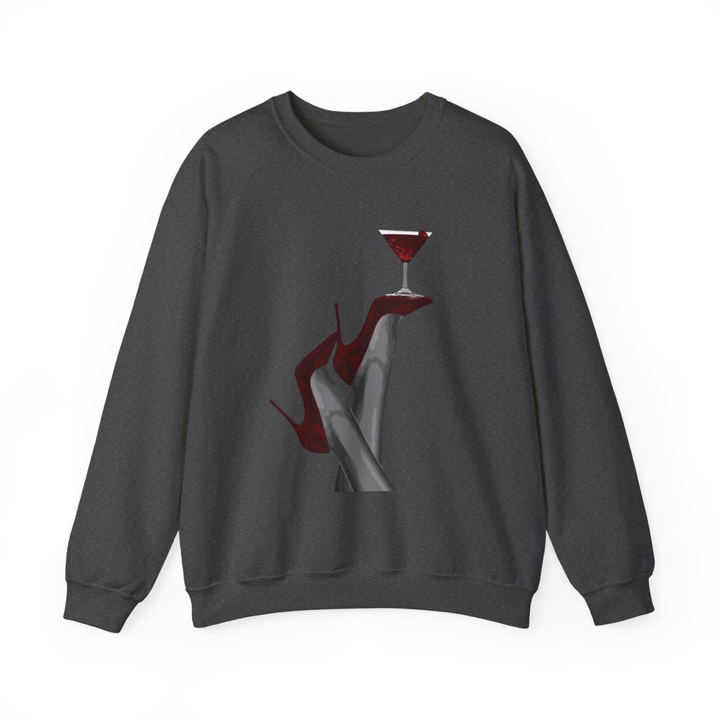 Wolf Spirit Crewneck Sweatshirt — Night Forest Wolf Graphic