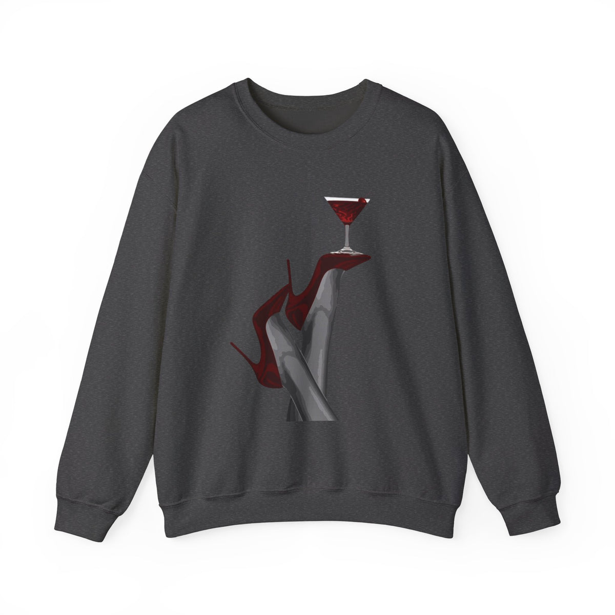 Wolf Spirit Crewneck Sweatshirt — Night Forest Wolf Graphic
