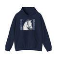 Hoodie - Retro Floral 'Love Grows Here' Graphic Hooded Sweatshirt