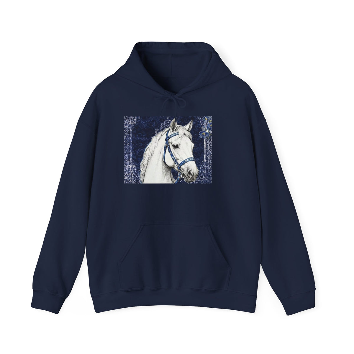 Hoodie - Retro Floral 'Love Grows Here' Graphic Hooded Sweatshirt