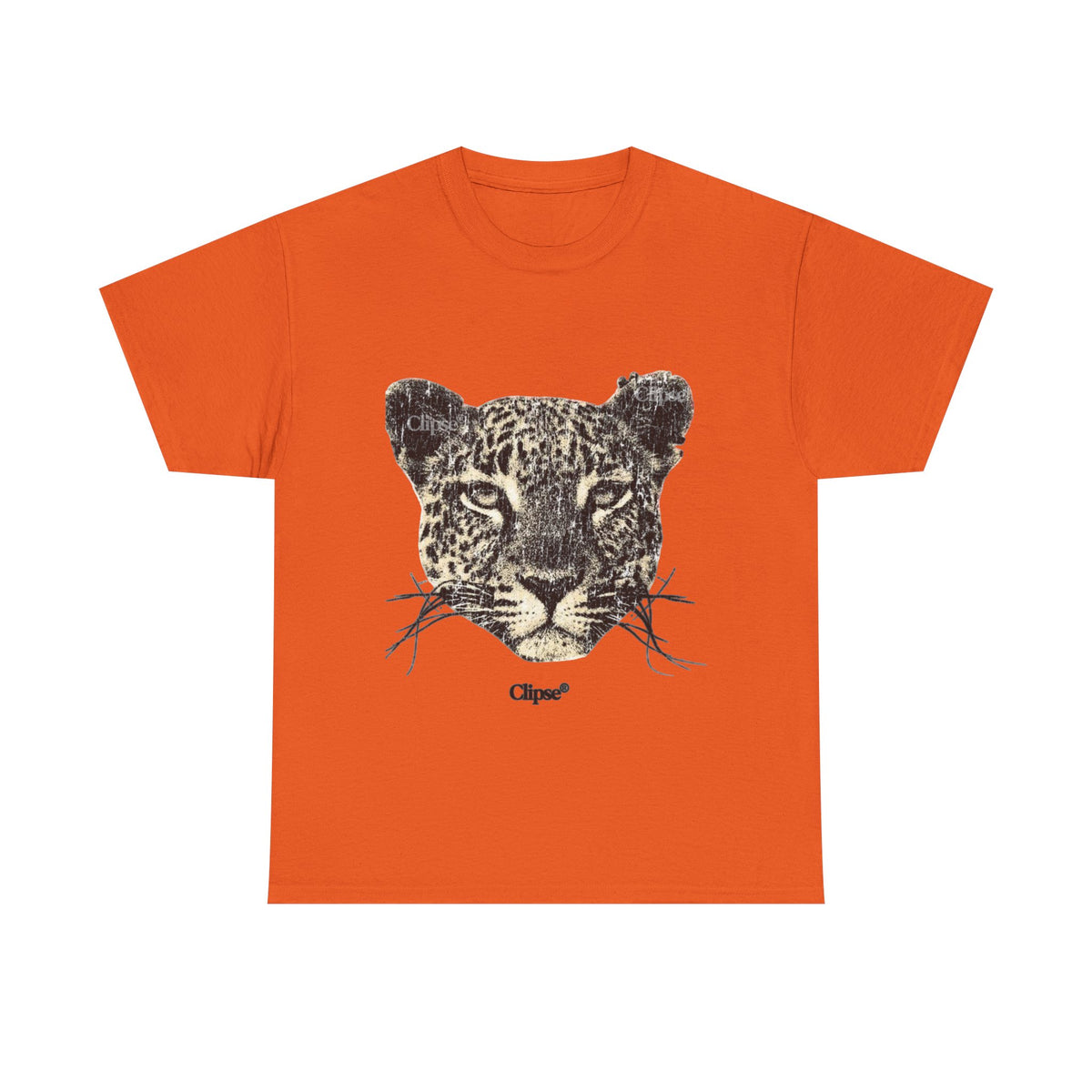 Leopard Face Graphic Tee — Vintage Animal Print T-Shirt