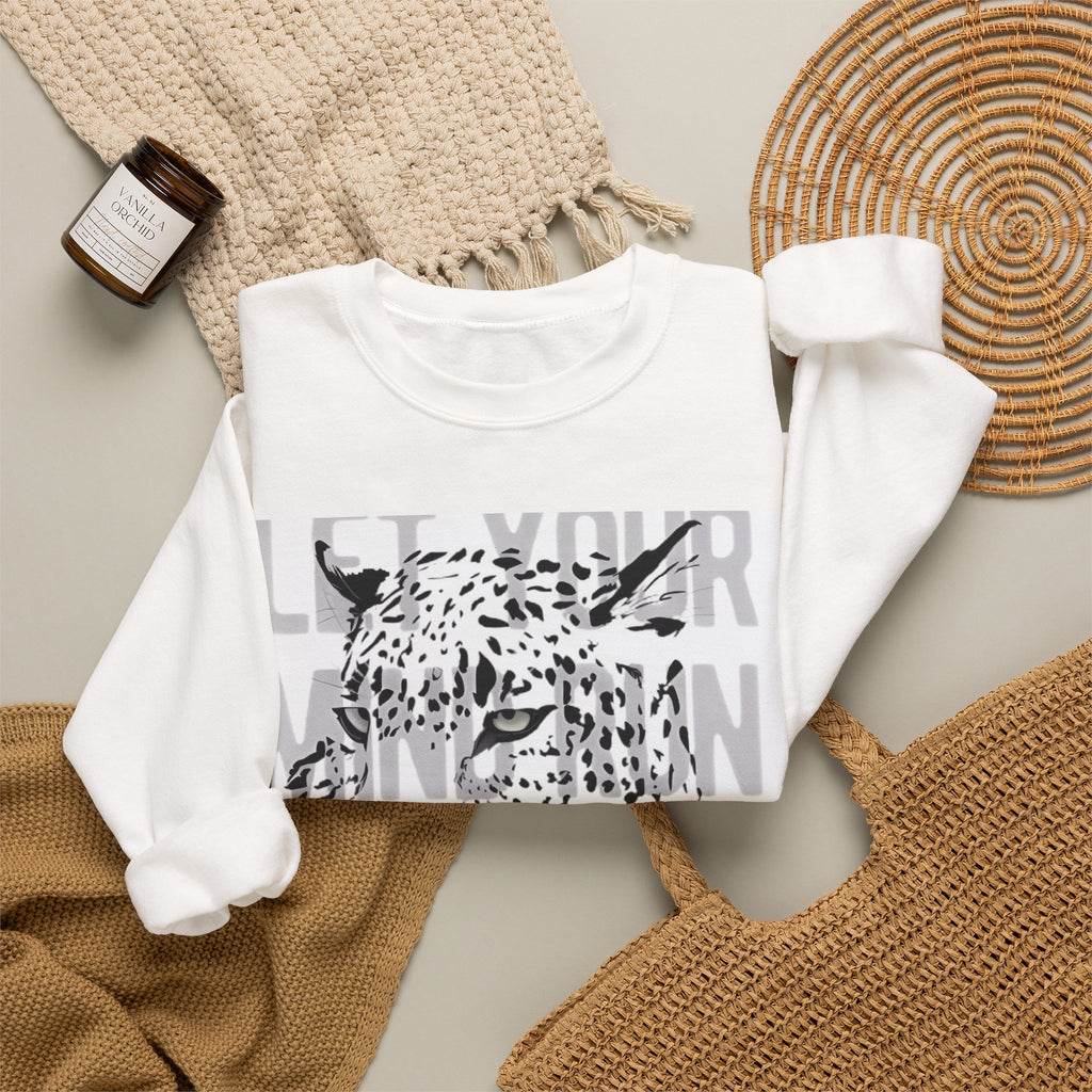 Crewneck Sweatshirt - 'Love Needs Farming' Floral Graphic
