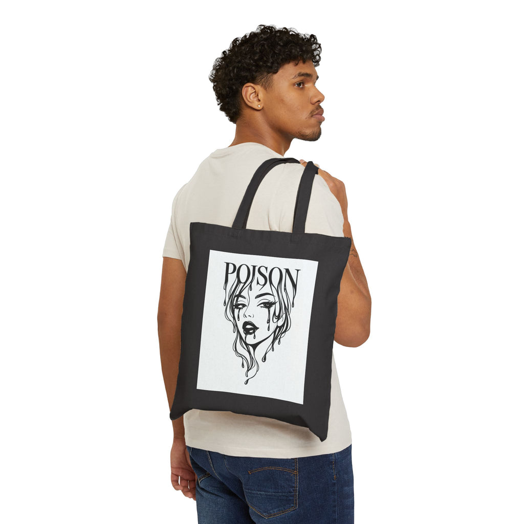 Wolf Pack Illustration Canvas Tote
