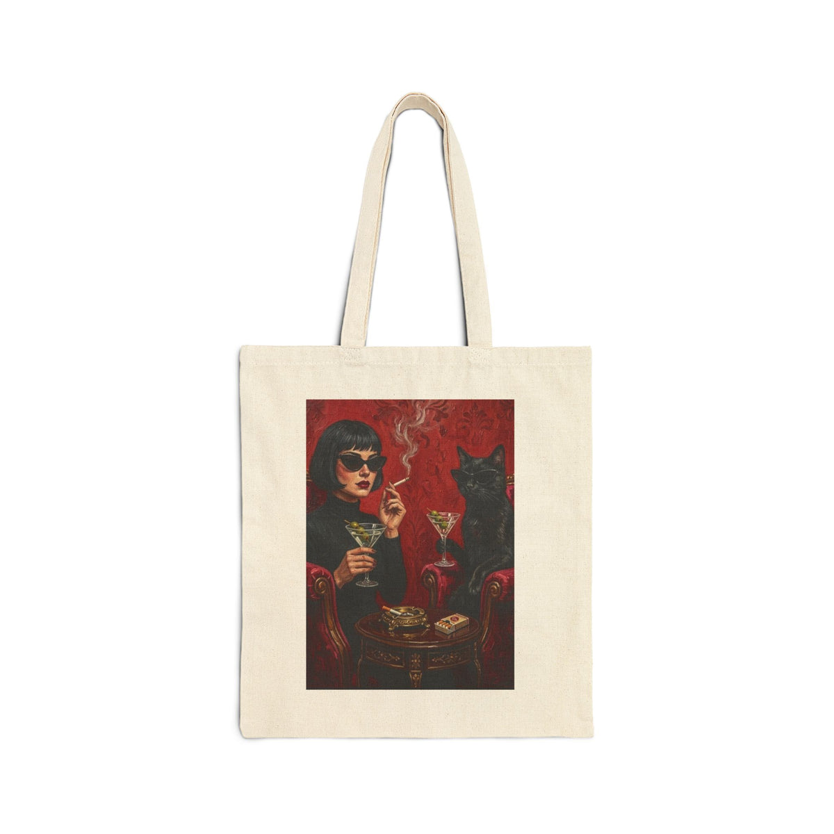 Vintage Picnic Floral Tote Bag - 'Let's Fresh Picked' Canvas Market Tote