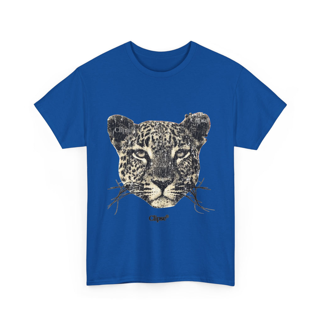 Leopard Face Graphic Tee — Vintage Animal Print T-Shirt
