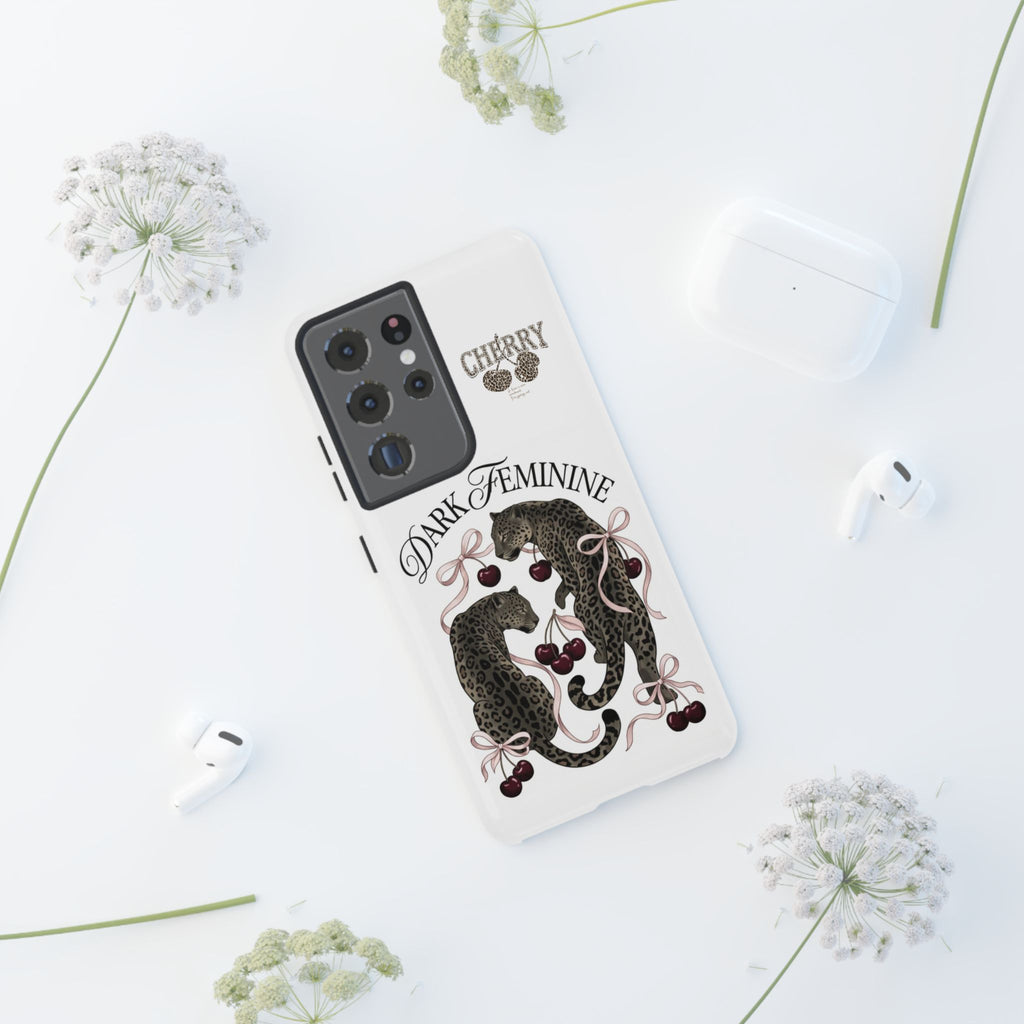 Dark Feminine Cherry Leopard Phone Case
