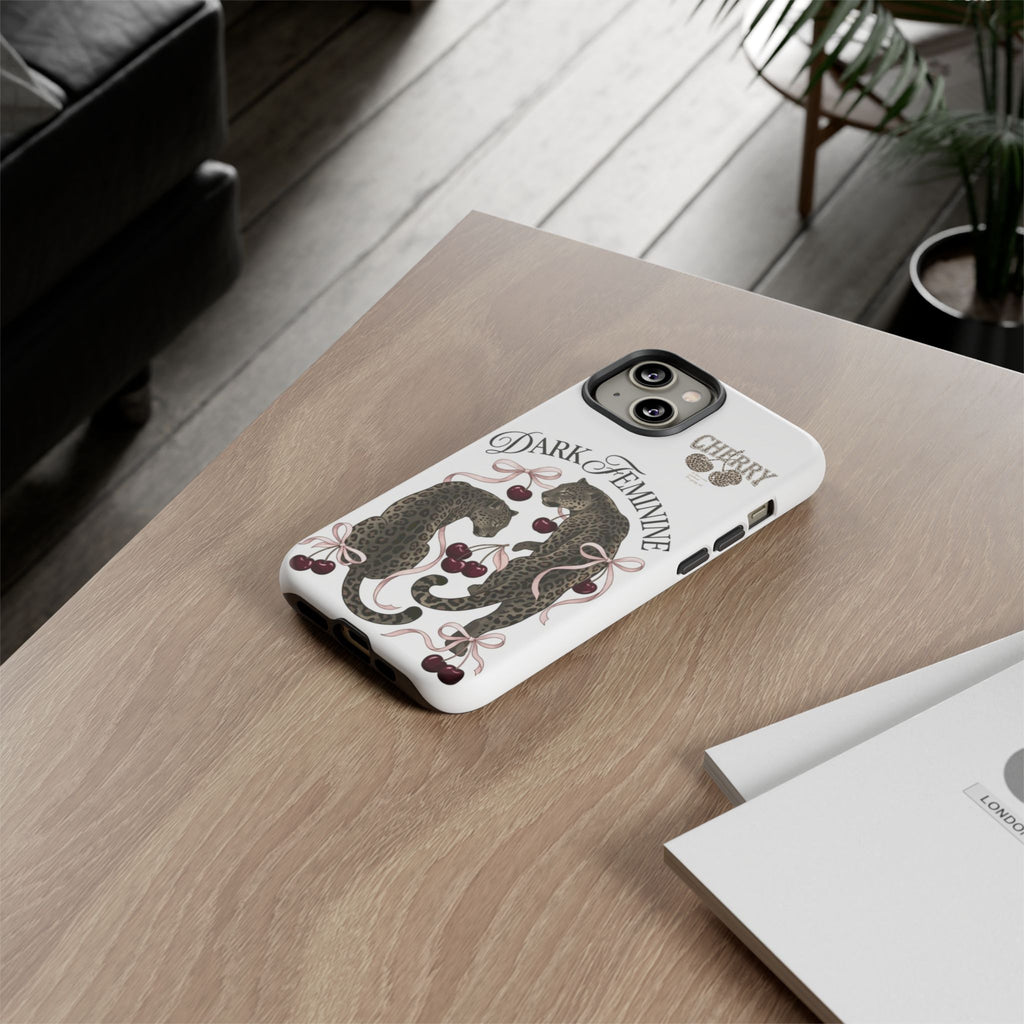 Dark Feminine Cherry Leopard Phone Case