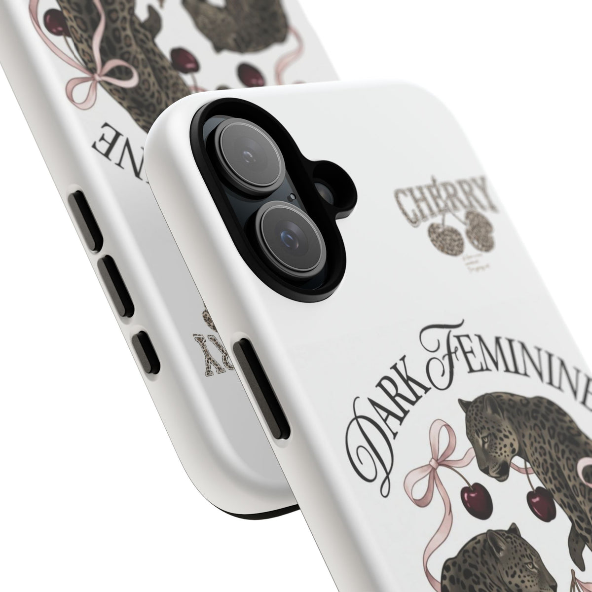 Dark Feminine Cherry Leopard Phone Case