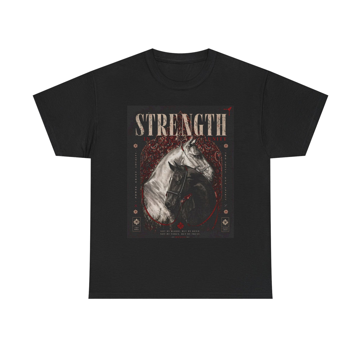 Strength Horse T-Shirt — Vintage Equestrian Graphic Tee