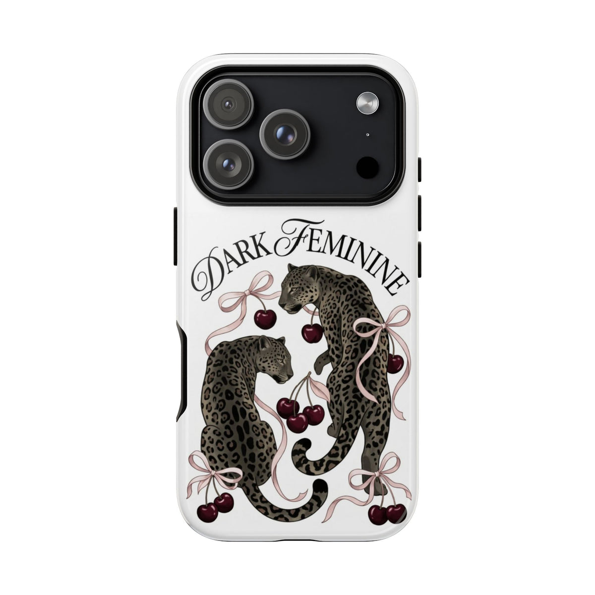 Dark Feminine Cherry Leopard Phone Case