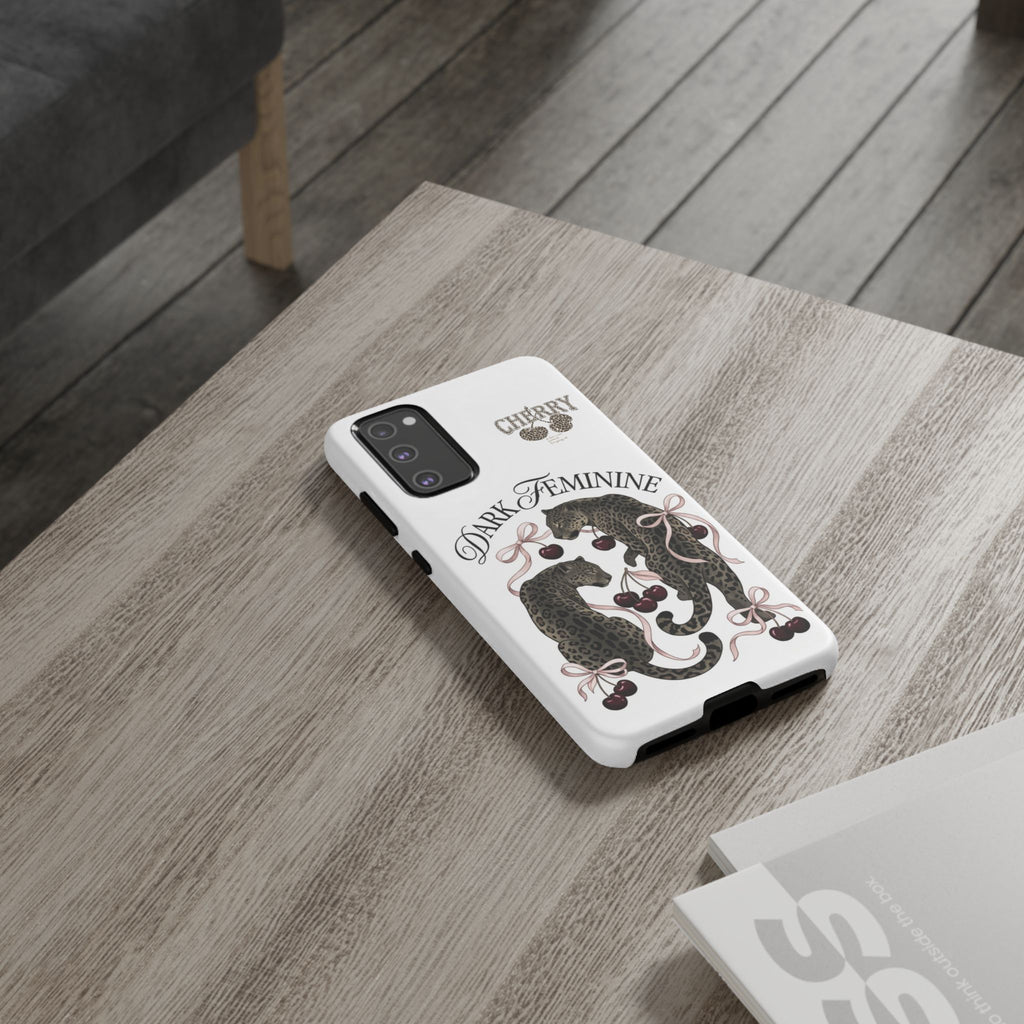 Dark Feminine Cherry Leopard Phone Case