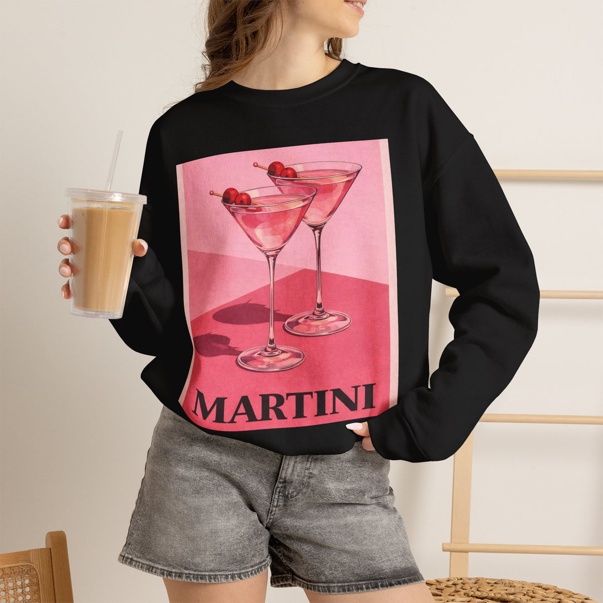 Leopard Cocktail Crewneck Sweatshirt