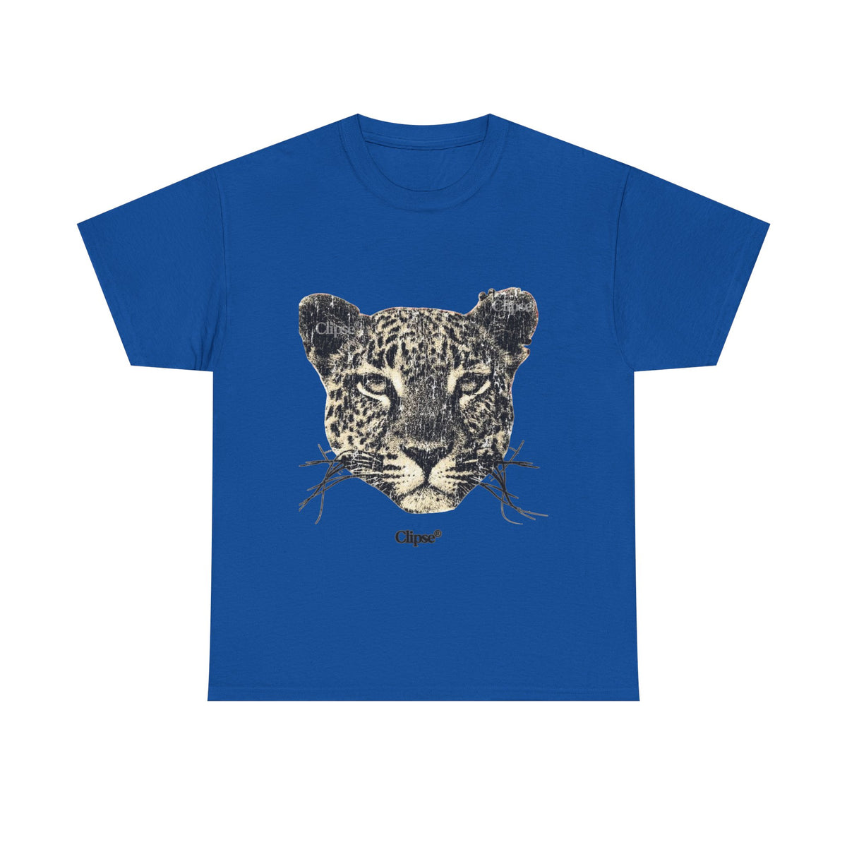 Leopard Face Graphic Tee — Vintage Animal Print T-Shirt