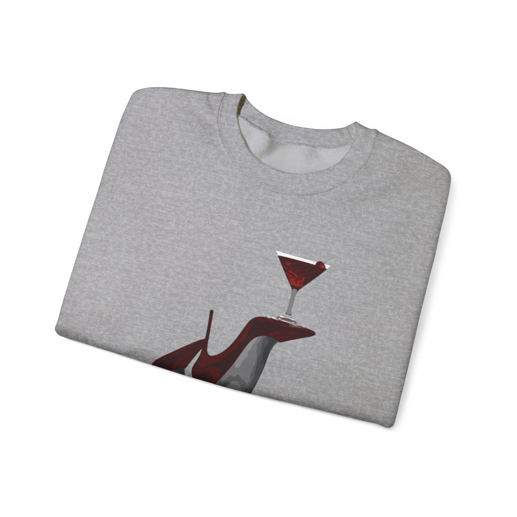 Wolf Spirit Crewneck Sweatshirt — Night Forest Wolf Graphic