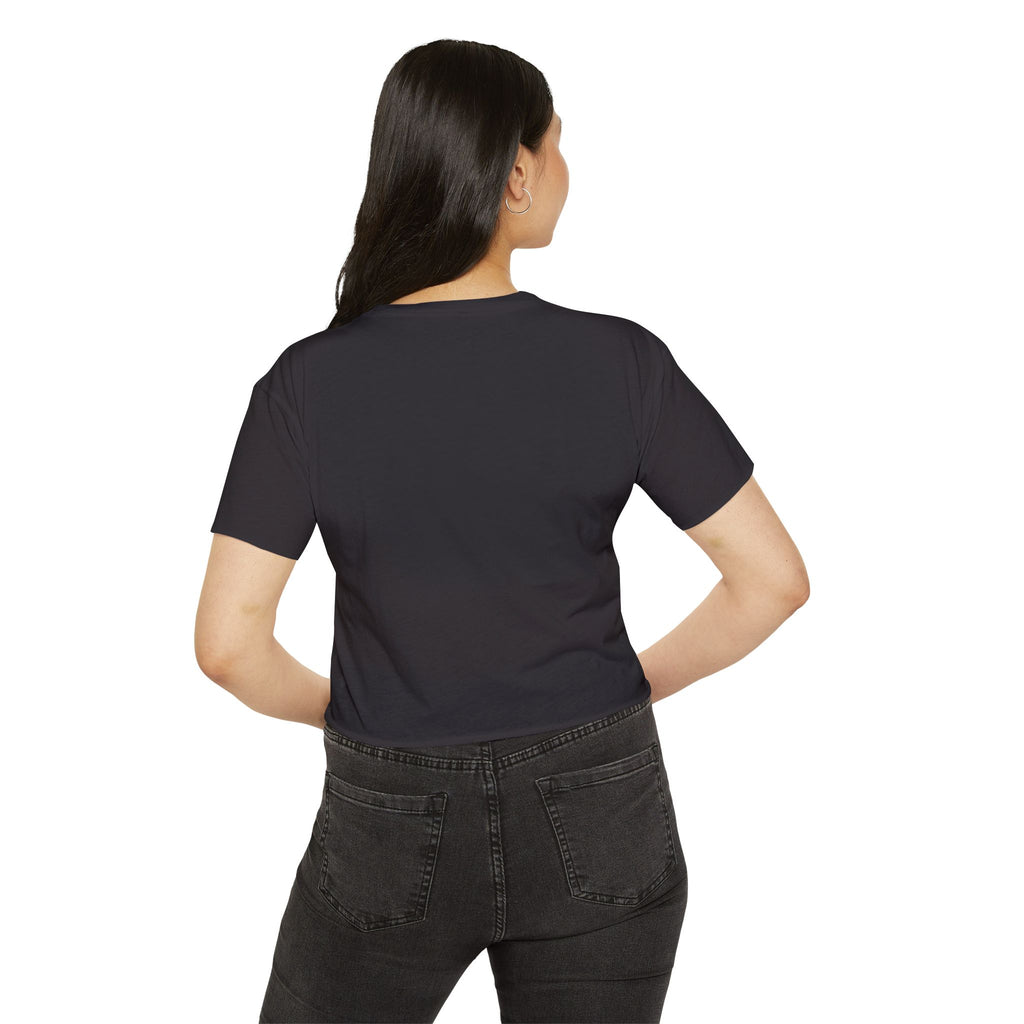 Sinner Angel Crop Top — Gothic Winged Angel Festival Tee