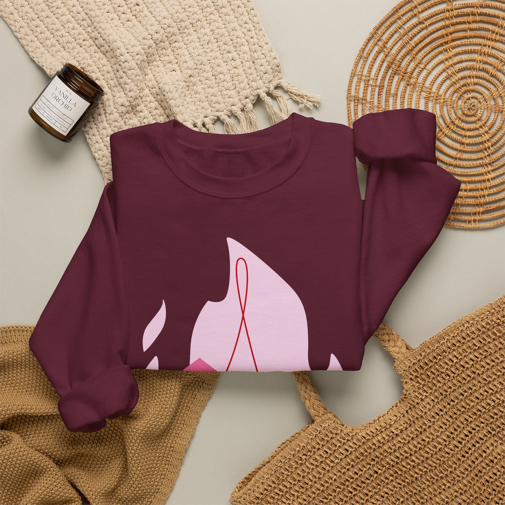 Moonlit Roses Crewneck Sweatshirt — Mystic Night Cat Floral Design