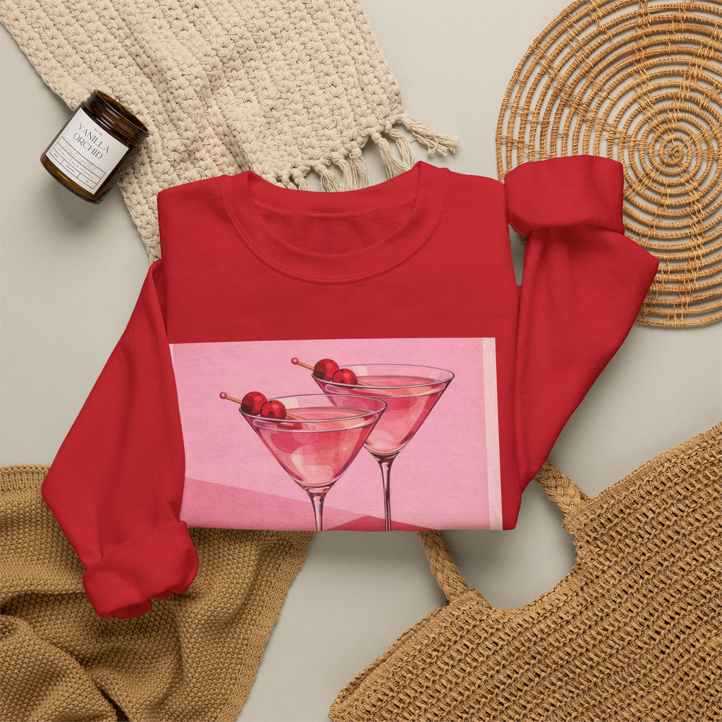 Leopard Cocktail Crewneck Sweatshirt